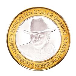 .999 Fine Silver Horseshoe Las Vegas, Nevada $10 Limited Edition Gaming Token