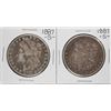 Image 1 : Lot of (2) 1887-S $1 Morgan Silver Dollar Coins