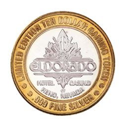 .999 Fine Silver Eldorado Reno, Nevada $10 Limited Edition Gaming Token