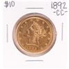 Image 1 : 1892-CC $10 Liberty Head Eagle Gold Coin