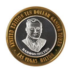 .999 Silver Hilton Las Vegas, Nevada $10 Casino Limited Edition Gaming Token