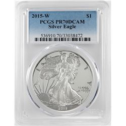 2015-W $1 Proof American Silver Eagle Coin PCGS PR70DCAM