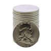 Image 1 : Roll of (20) Brilliant Uncirculated 1963 Franklin Half Dollar Coins