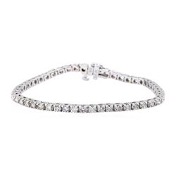 14KT White Gold 3.00 ctw Diamond Tennis Bracelet