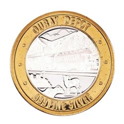 .999 Fine Silver Colorado Central Station Casino $10 Limited Edition Gaming Token