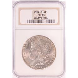 1899-O $1 Morgan Silver Dollar Coin NGC MS65 Old Holder