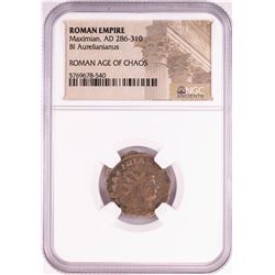 Maximian, AD 286-310 BI Aurellanianus Ancient Roman Empire Coin NGC Certified