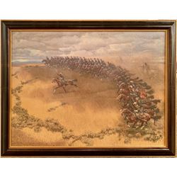 Harold von Schmidt - Cavalry Charge