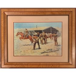 Frederic Remington - Coming and Going of the Pony Express