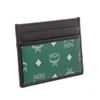 Image 2 : MCM Eden Green Reflective Nylon Leather Mini Card Case