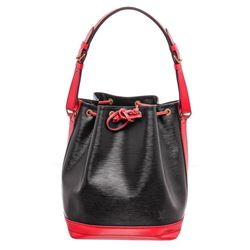 Louis Vuitton Black Red Epi Leather Noe GM Drawstring Shoulder Bag