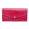 Image 2 : Louis Vuitton Fuschia Epi Leather Sarah Wallet