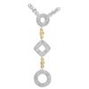 Image 1 : 14k Two Tone Gold 0.34CTW Diamond Necklace, (I1 /G-H)