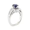Image 4 : 2.01 ctw Sapphire and Diamond Ring - 14KT White Gold