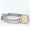 Image 8 : Rolex Ladies 2 Tone 14K Champagne Diamond Lugs & Pyramid Datejust Wriswatch
