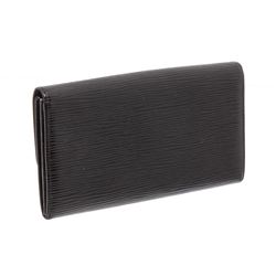Louis Vuitton Black Epi Leather Sarah Wallet