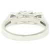 Image 5 : 14K White Gold 0.40 ctw High Bar Set Round Brilliant Cut Diamond Band Ring Sz 6.