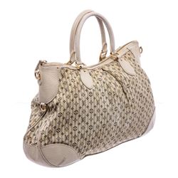 Louis Vuitton White Multicolor Mini Lin Croisette Marina GM Bag