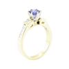 Image 4 : 1.24 ctw Sapphire And Diamond Ring - 14KT Yellow Gold