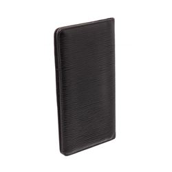 Louis Vuitton Black Epi Leather Vertical Wallet