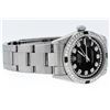 Image 3 : Rolex Womens Midsize 31mm Black String Diamond & Emerald Datejust Wristwatch
