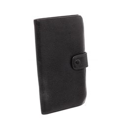 Chanel Vintage Black Caviar Leather Timeless French Purse Wallet