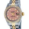 Image 1 : Rolex Ladies 2 Tone 14K Salmon Diamond Datejust Wristwatch