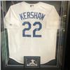 Image 1 : CLAYTON KERSHAW SIGNED JERSEY & CARD FRAMED DISPLAY (PSA COA)