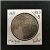 Image 1 : 1883 USA MORGAN SILVER DOLLAR (SAN FRANCISCO MINTED)