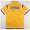 Image 1 : Magic Johnson Signed Lakers Warm-Up Jersey (PSA COA)