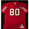 Image 1 : JERRY RICE DUAL SIGNED SAN FRANCISCO 49ERS THROWBACK JERSEY ( RICE COA)