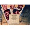 Image 2 : 500 HOMERUN LITHOGRAPH 11X14 Signed by WILLIAMS, MANTLE, AARON, MAYS, SCHMIDT, JACKSON, BANKS w/ COA