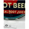 Image 2 : 1940's Original Hire's R-J Root Beer 12" Round Embossed Sign Has some Wax Paper Stains on Front