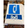 Image 2 : Vintage Public Telephone Pay Phone booth Double Sided Sign and Bell Sign