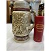 Image 2 : Avon Collector Beer Stein with Avon After Shave Lotion Bottle. Cowboy Designs