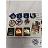 Image 2 : 1 Card Containing 24 Collector Pins From the 1989 World Police & Fure Games III