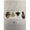 Image 1 : 1 Card of 4 Authentic Police Badges From Around the World  Mexico, Malaysia South Korea and French W