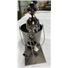 Image 2 : Metal Folk Art Fisherman Planter
