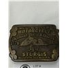 Image 2 : Vintage 1976 Stugess South Dakota Motor Cycle Belt Buckle