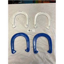 4 Painted Horse Shoes  Great For Crafts etc