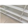 Image 10 : 1 Frestanding Metal Shelving Unit w/ Removable End Shelves 9ft, 2 Inches Long, 1ft Depth on Each Sid