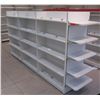 Image 1 : 1 Frestanding Metal Shelving Unit w/ Removable End Shelves 9ft, 2 Inches Long, 1ft Depth on Each Sid