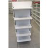 Image 2 : 1 Frestanding Metal Shelving Unit w/ Removable End Shelves 9ft, 2 Inches Long, 1ft Depth on Each Sid