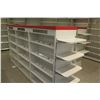 Image 2 : 1 Frestanding Metal Shelving Unit w/ Removable End Shelves 9ft, 2 Inches Long, 1ft Depth on Each Sid