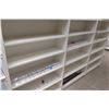 Image 8 : 1 Frestanding Metal Shelving Unit w/ Removable End Shelves 9ft, 2 Inches Long, 1ft Depth on Each Sid