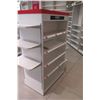 Image 2 : 1 Freestanding Metal Shelving Unit w/ Removable End Shelving 37"W x 22.5"D x 62"H