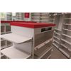 Image 3 : 1 Freestanding Metal Shelving Unit w/ Removable End Shelving 37"W x 22.5"D x 62"H