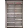Image 1 : 2 Sections of Metal Wall-Mount Shelving (Each Section 37"W x 16"D x 10ft Tall)