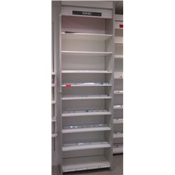 1 Section of Metal Wall-Mount Shelving 37"W x 16"D x 10ft Tall