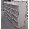 Image 1 : 1 Freestanding Metal Shelving Unit 109"L x 14"Depth (Each Side) x 51"H